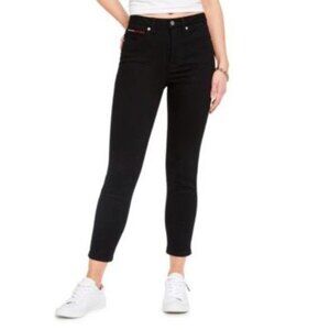 Tommy Hilfiger Black High Rise Cropped Jeans 8